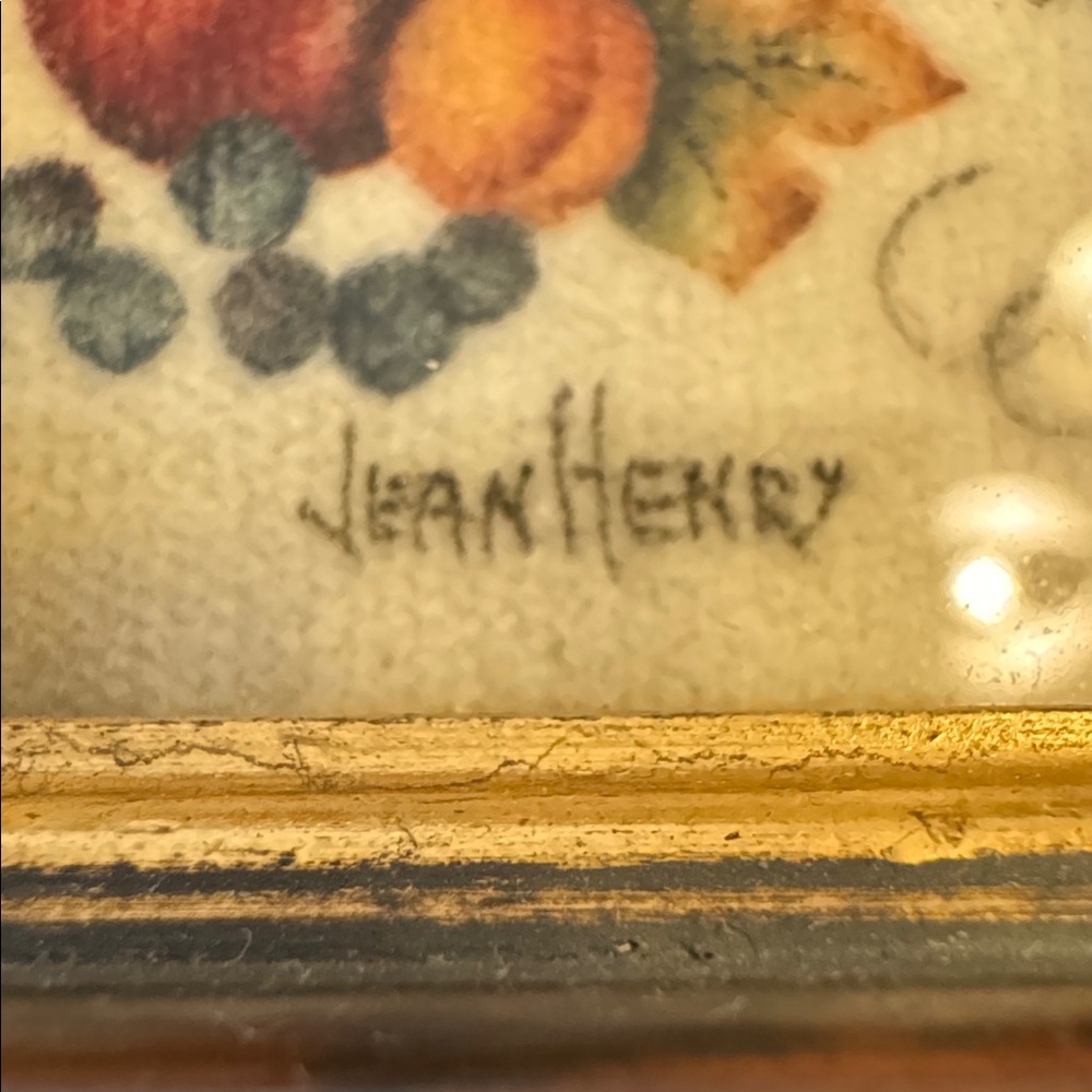 Theorem Painting by Jean Henry Framed Mini Fruit & Bird Artwork - Picture 2 of 6
